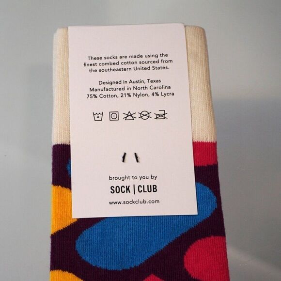 Slack Socks Sock Club Promo Item Combed Cotton Made In North Carolina Unisex - Picture 5 of 5